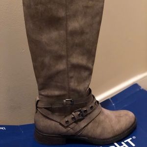 Wide Calf Tall Tan Boots